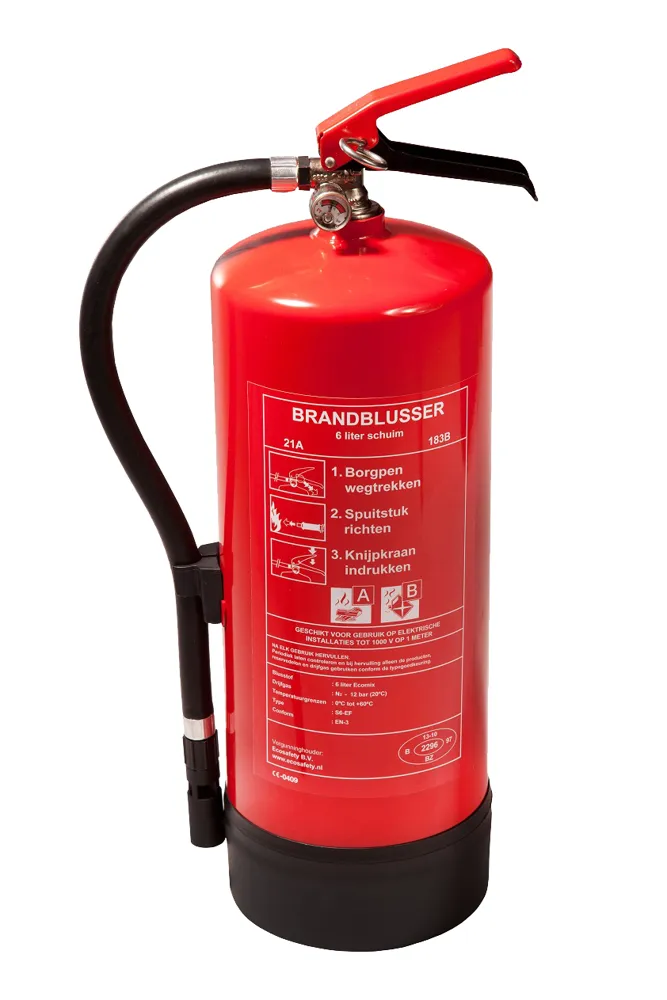 Brandbeveiliging in Ermelo: schuimblusser aan de muur